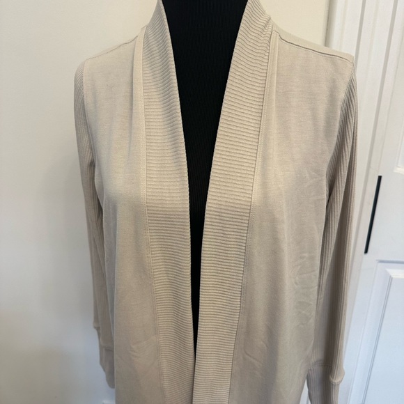 Splendid Open Front Shawl Collar Cardigan Duster Coatigan Fleece Knit NEW - Picture 7 of 7